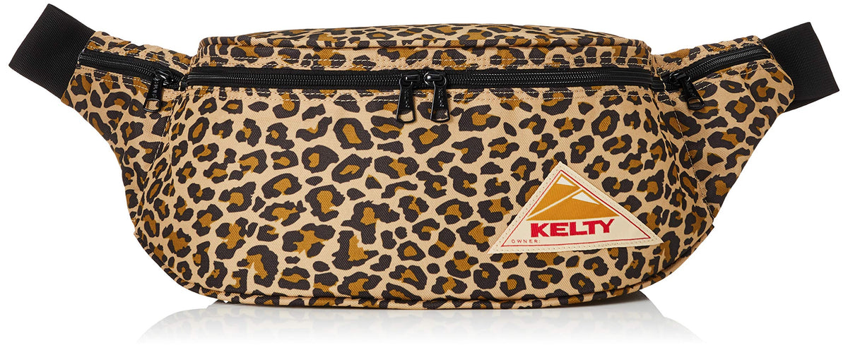 KELTY DP MINI FANNY Gold Leopard Body Bag