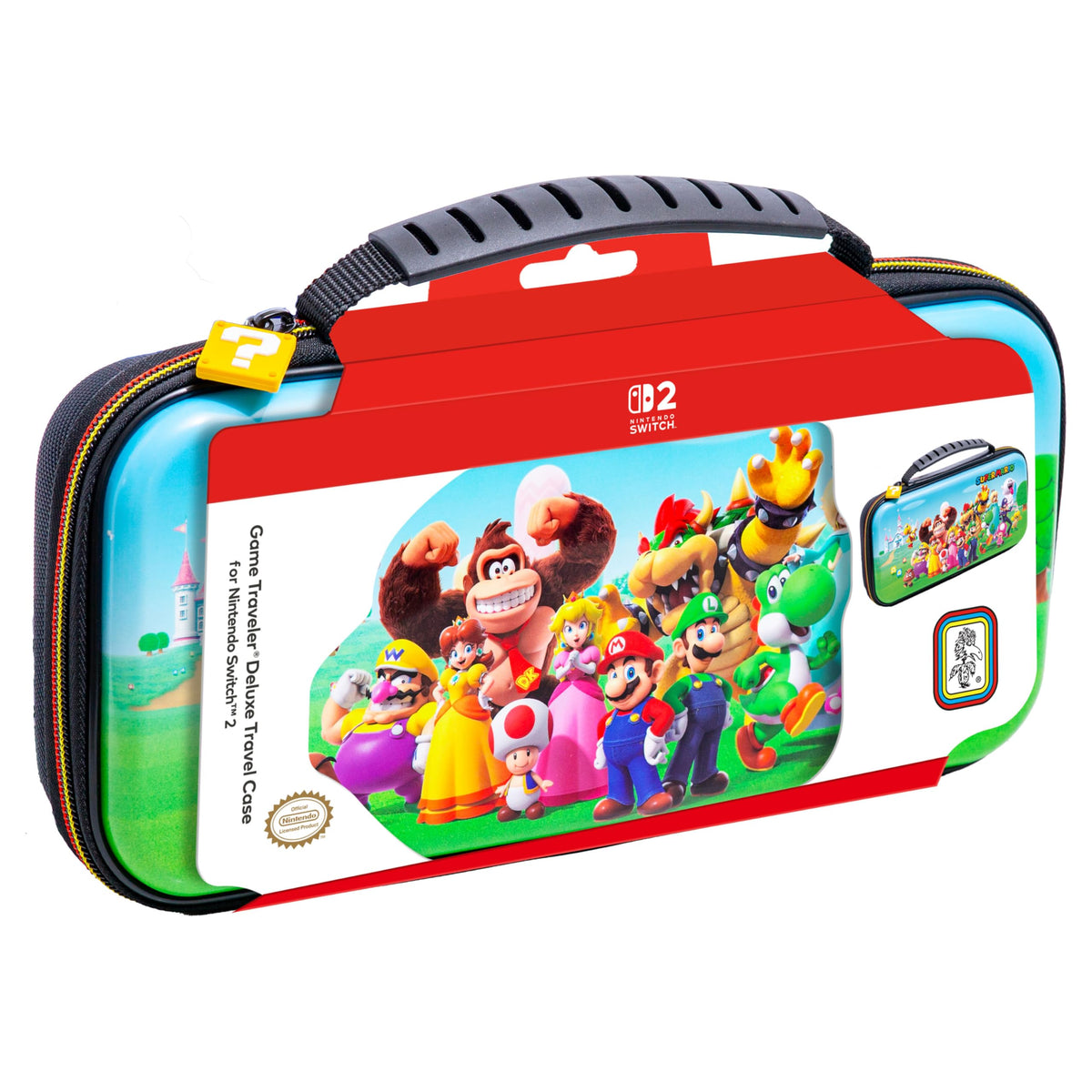 R.D.S. INDUSTRIES, INC. – Game Traveler Deluxe Licensed Travel Case Designed for Nintendo Switch, Nintendo Switch 2, OLED, Super Mario (NS212SM)