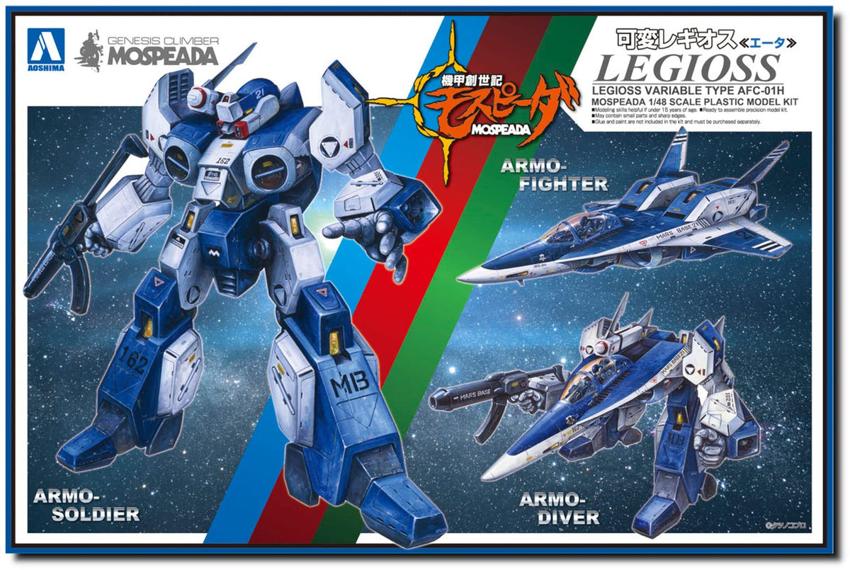 Qingdao cultural materials armored Genesis mospeada variable legioss ETA 1 / 48 scale plastic model