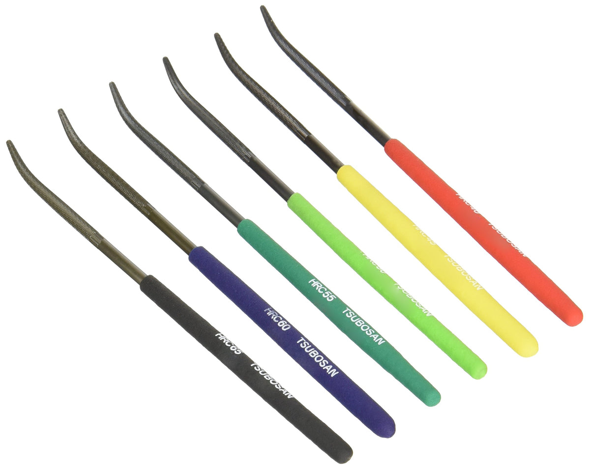 TSUBOSAN Japan-Hardness Tester Checker File HRC40-HRC65 Set of 6