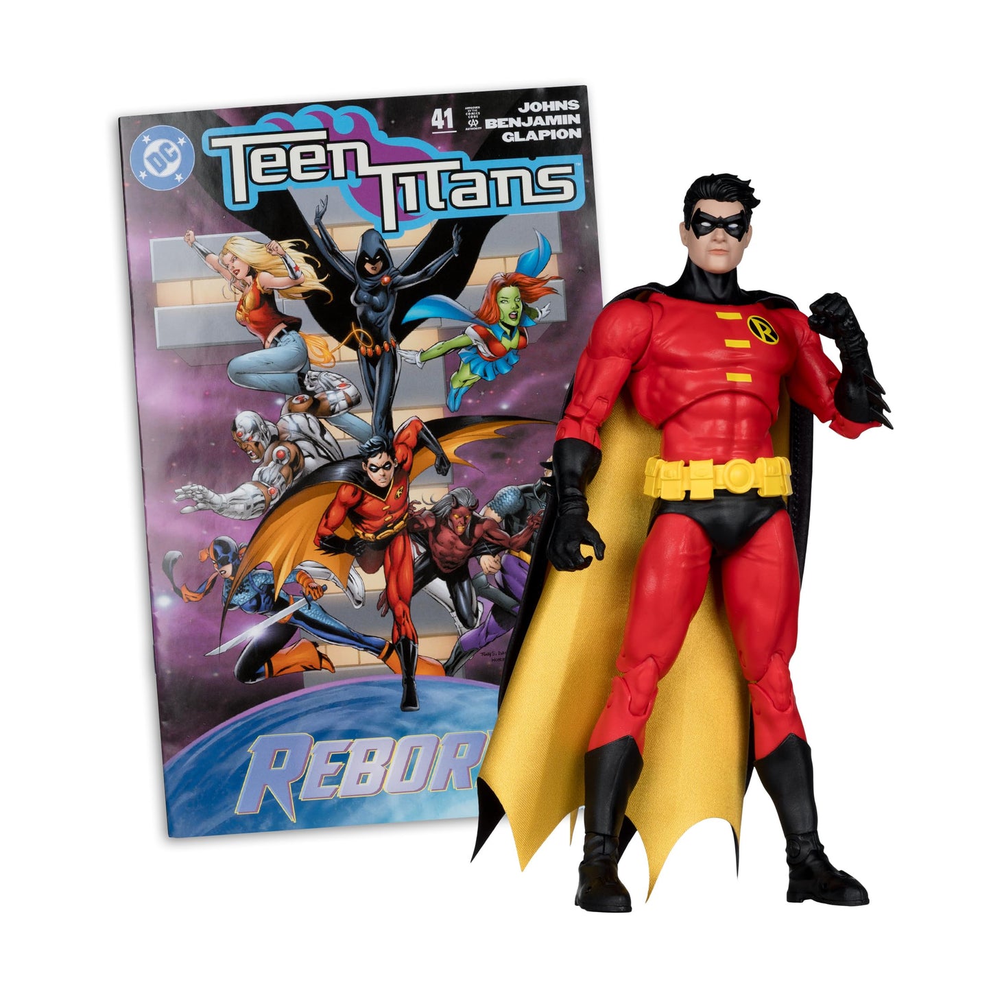 McFarlane Toys- DC Direct Page Punchers Robin (Teen Titans #41) 7in Action Figure with Comic