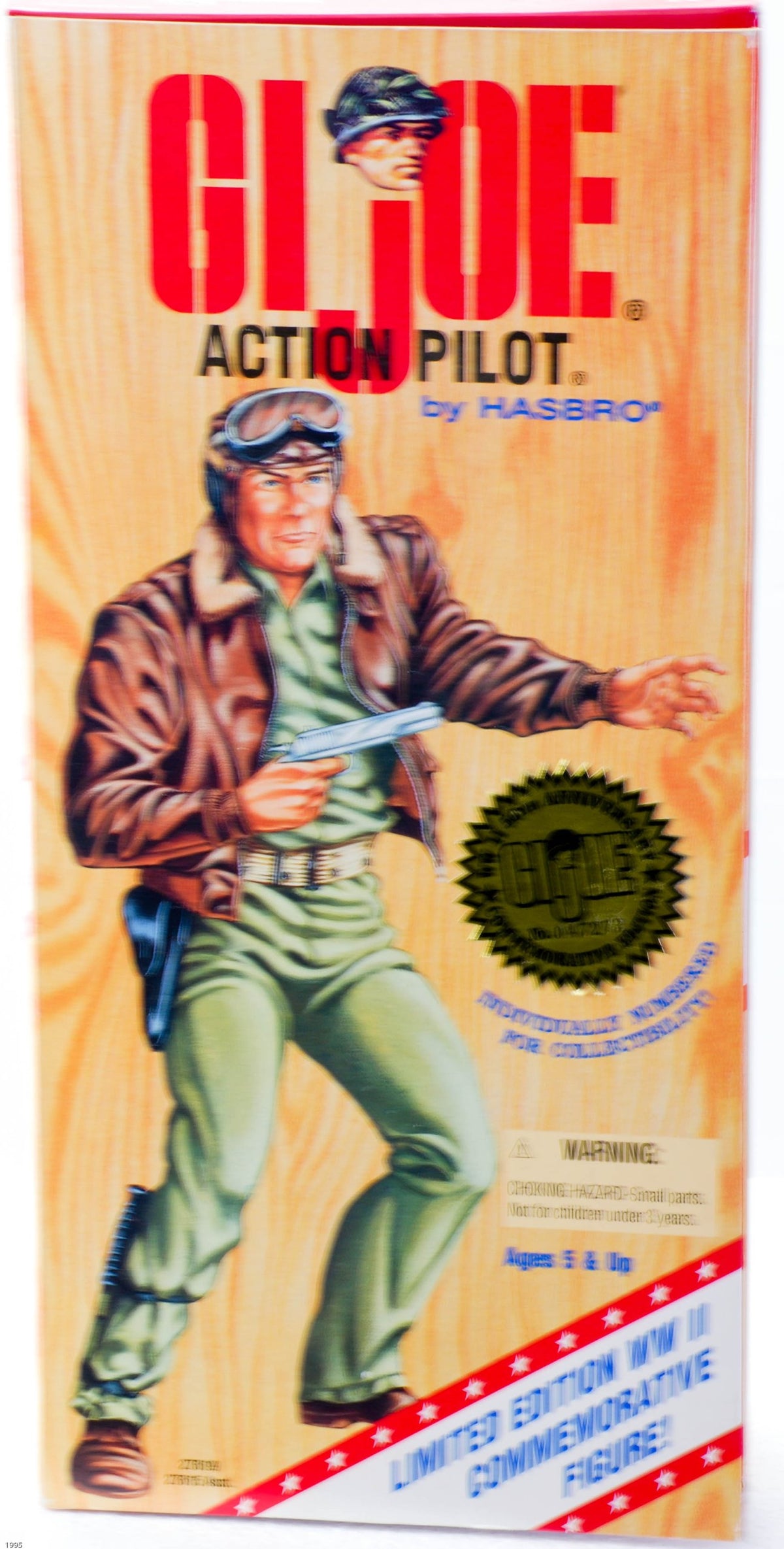 12" GI Joe Action Pilot Action Figure WWII 50th Anniversary Numbered Commemorative Edition (Hasbro 1995)