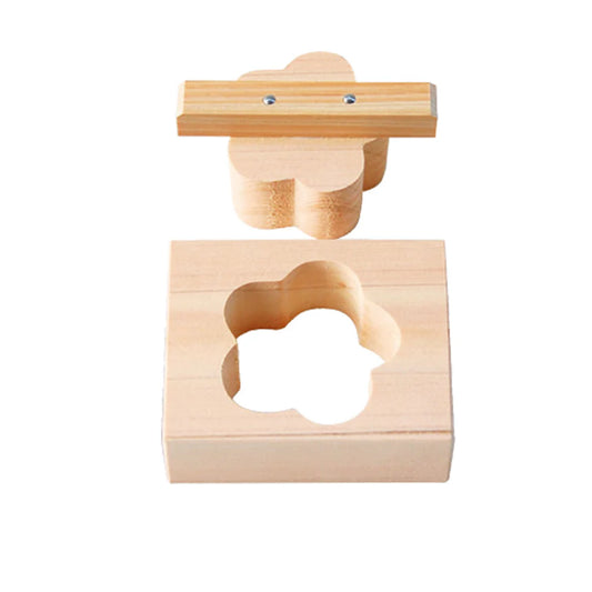 Hinoki Wood Rice Mold – Flower Shape