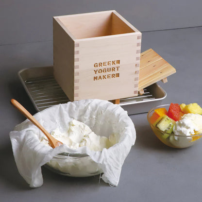 Greek Yogurt Maker (Hinoki Wood, Made in Japan)