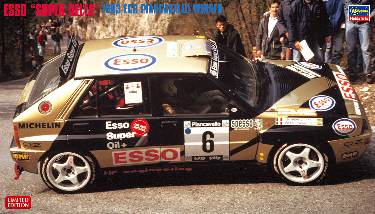 Hasegawa HA20402 1/24 Lanica Delta, 1993 ECR Piancavallo Winner Fiat 1:24 ESSO Super Delta-1993, Multi