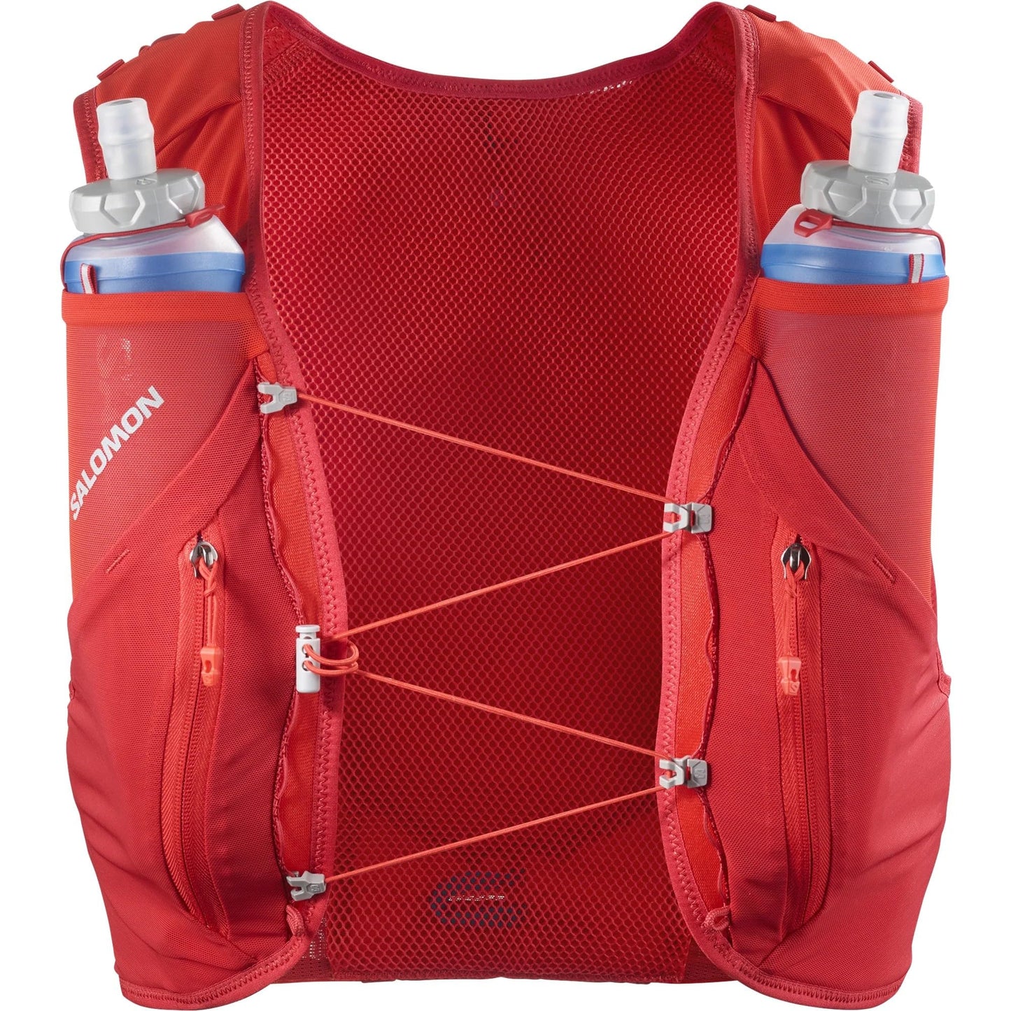 Salomon Unisex Advance Skin 12 | 12 Liter Hydration Trail Running Vest, Flame Scarlet/Haute Red, Small