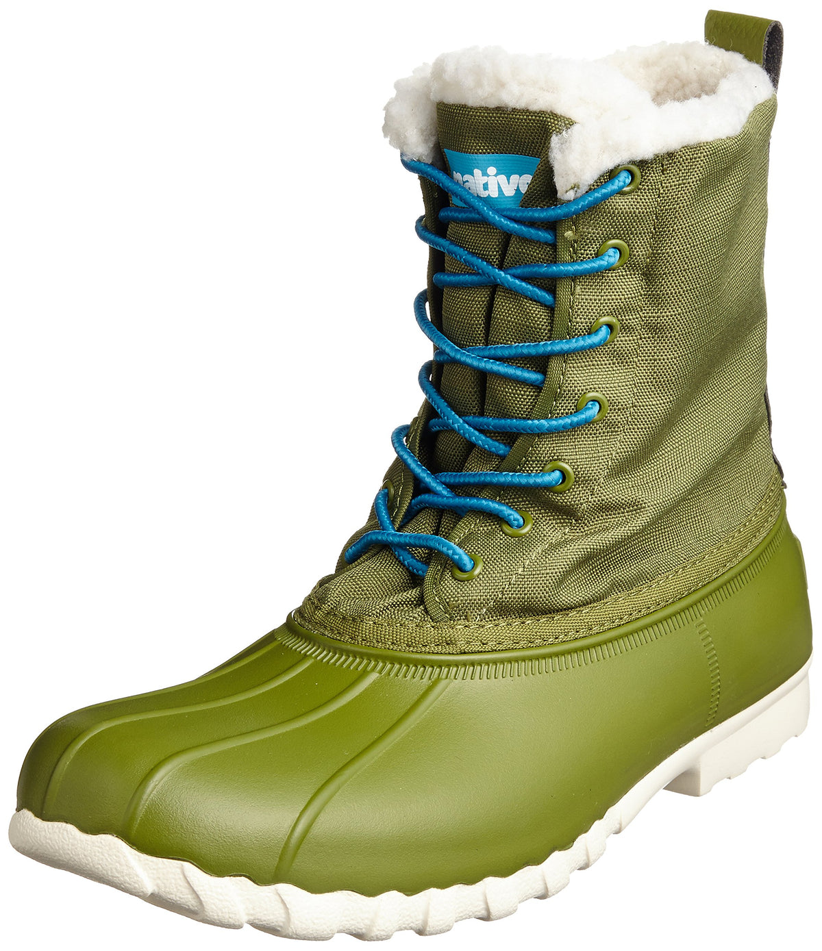 Native Shoes Unisex Jimmy Winter Juice Green Men's 10, Women's 12 Medium