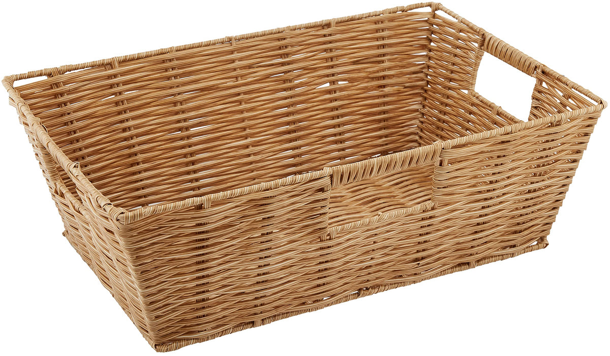 Chidorisangyou Basket, Natural, W 15.0 x D 10.2 x H 4.9 inches (38 x 26 x 12.5 cm)