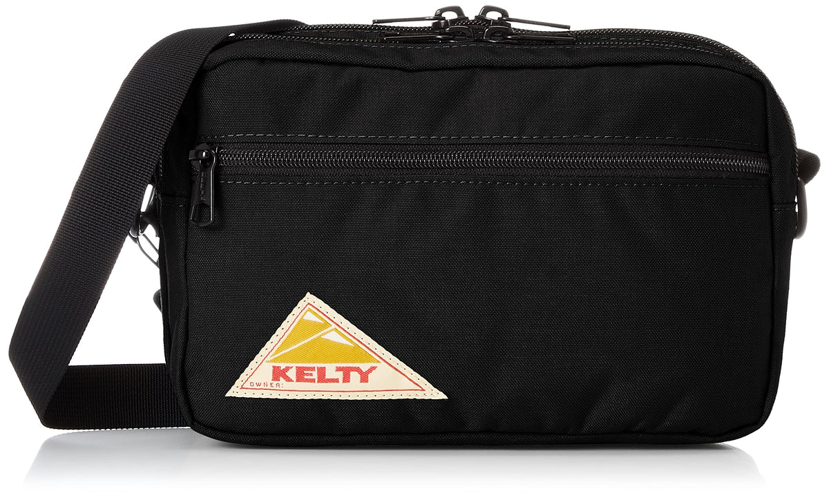 Kelti 2592155 Shoulder Bag, Rectangular Zip Shoulder Bag, Black