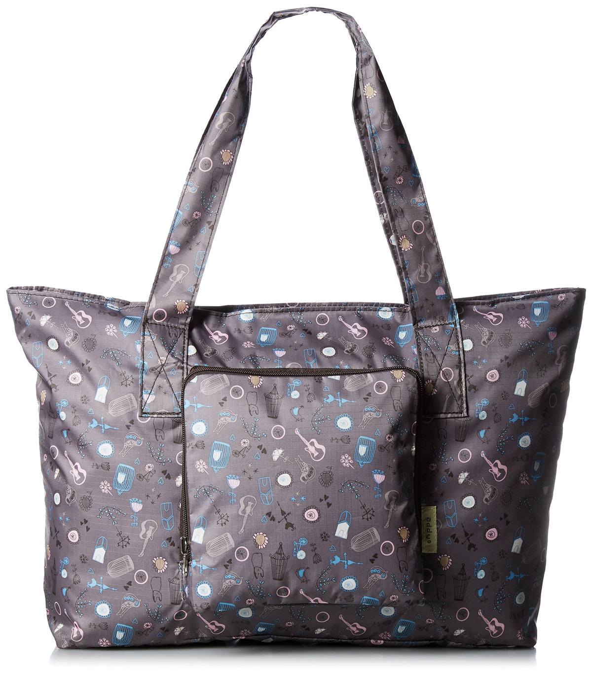 Addy(アディ) Luggage Folding Compact Tote Bag, Happy Bird, One Size