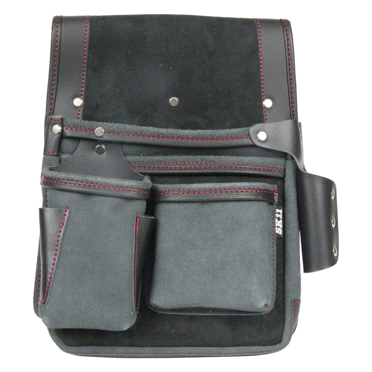 SK11 SMK-3M Gusseted Leather Nail Bag BL with Sumitsubo Holder