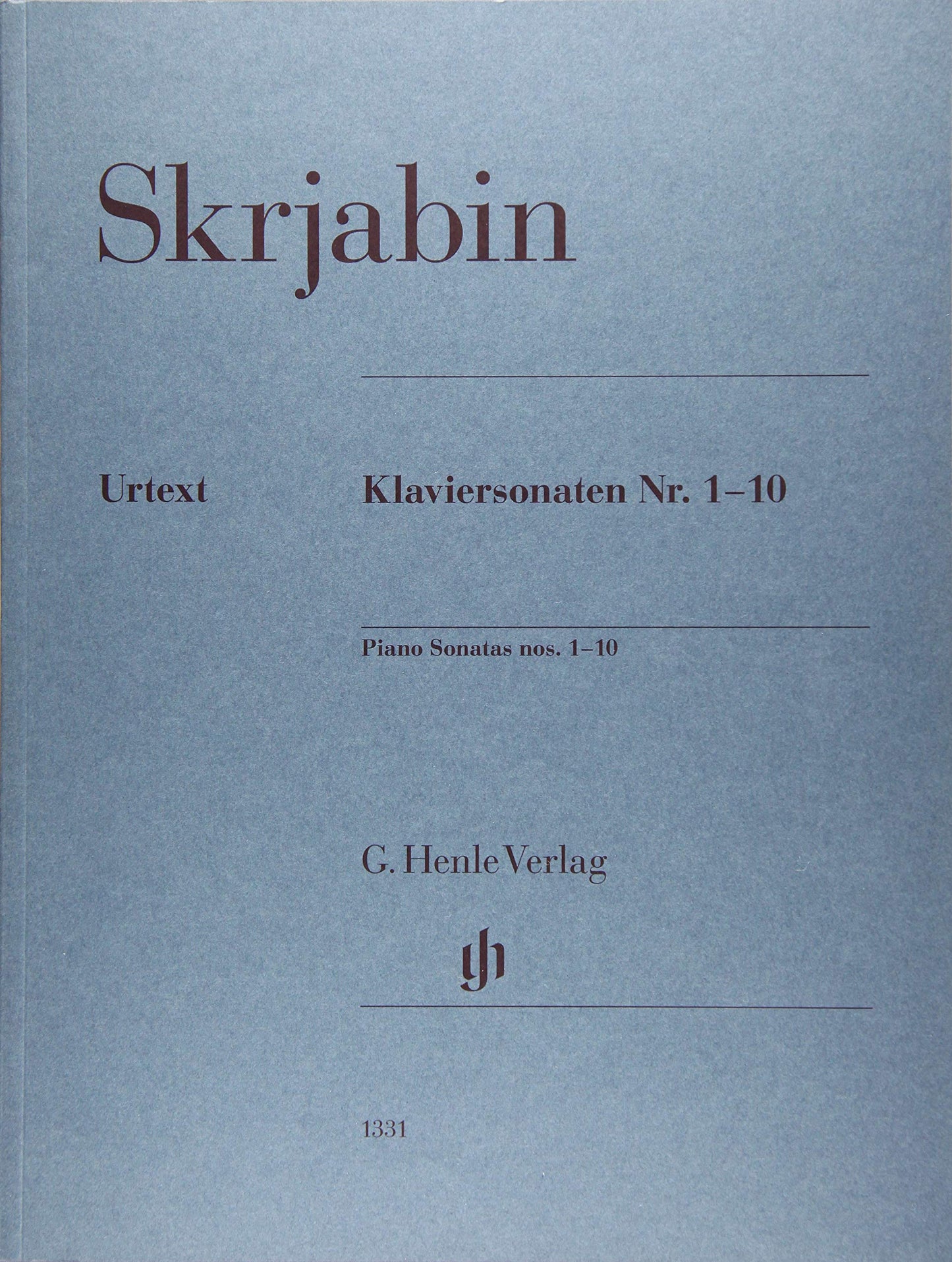 Scriabin: Complete Piano Sonatas Nos. 1-10 / Henle Urtext Edition / Piano Solo