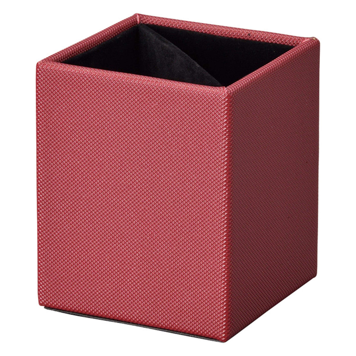 5910-03 Eyeglass Stand, Stylish, Embossed, 2 Pieces, Removable Dividers (Accessory Holder, Remote Control Stand, Pen Stand), Red, 3.1 x 3.1 x 3.7 inches (7.8 x 7.8 x 9.3 cm)