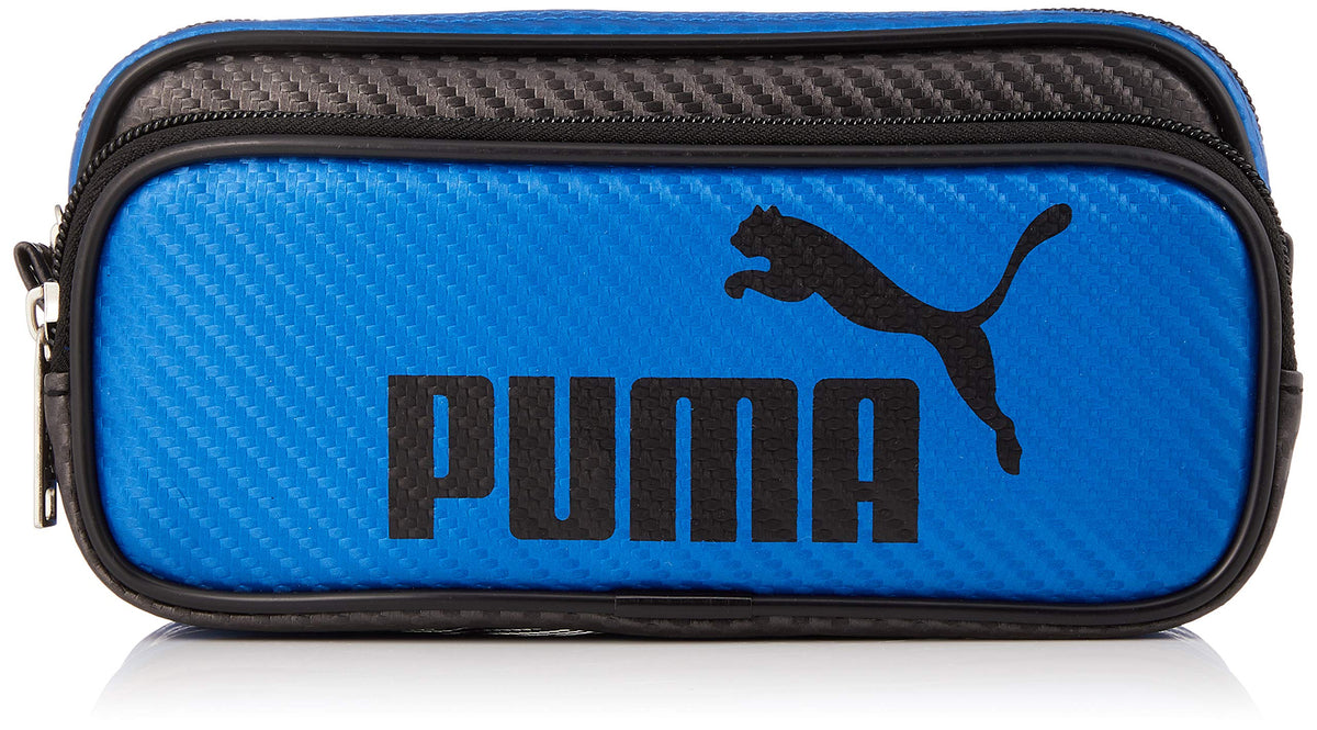 クツワ Kutsuwa Puma Pencil Case, Color Carbon W, Blue, 787PMBL