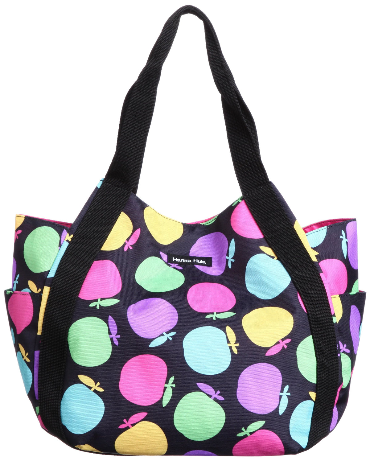 [Hannahura] Round Tote Bag, Colorful Apples