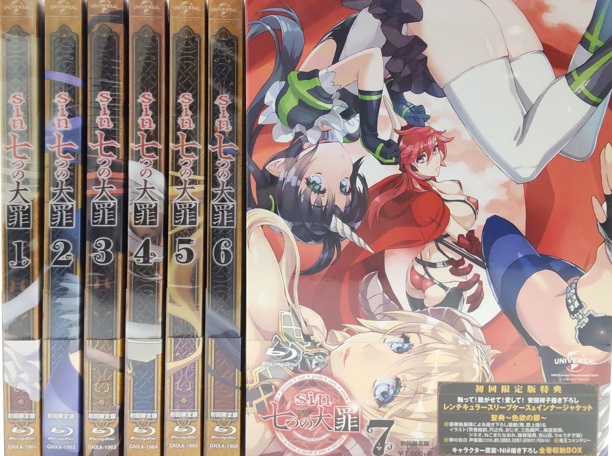 sin The Seven Deadly Sins (First Press Limited Edition) [Blu-ray] complete 7 volume set [Marketplace Blu-ray set] JAPANESE EDITION