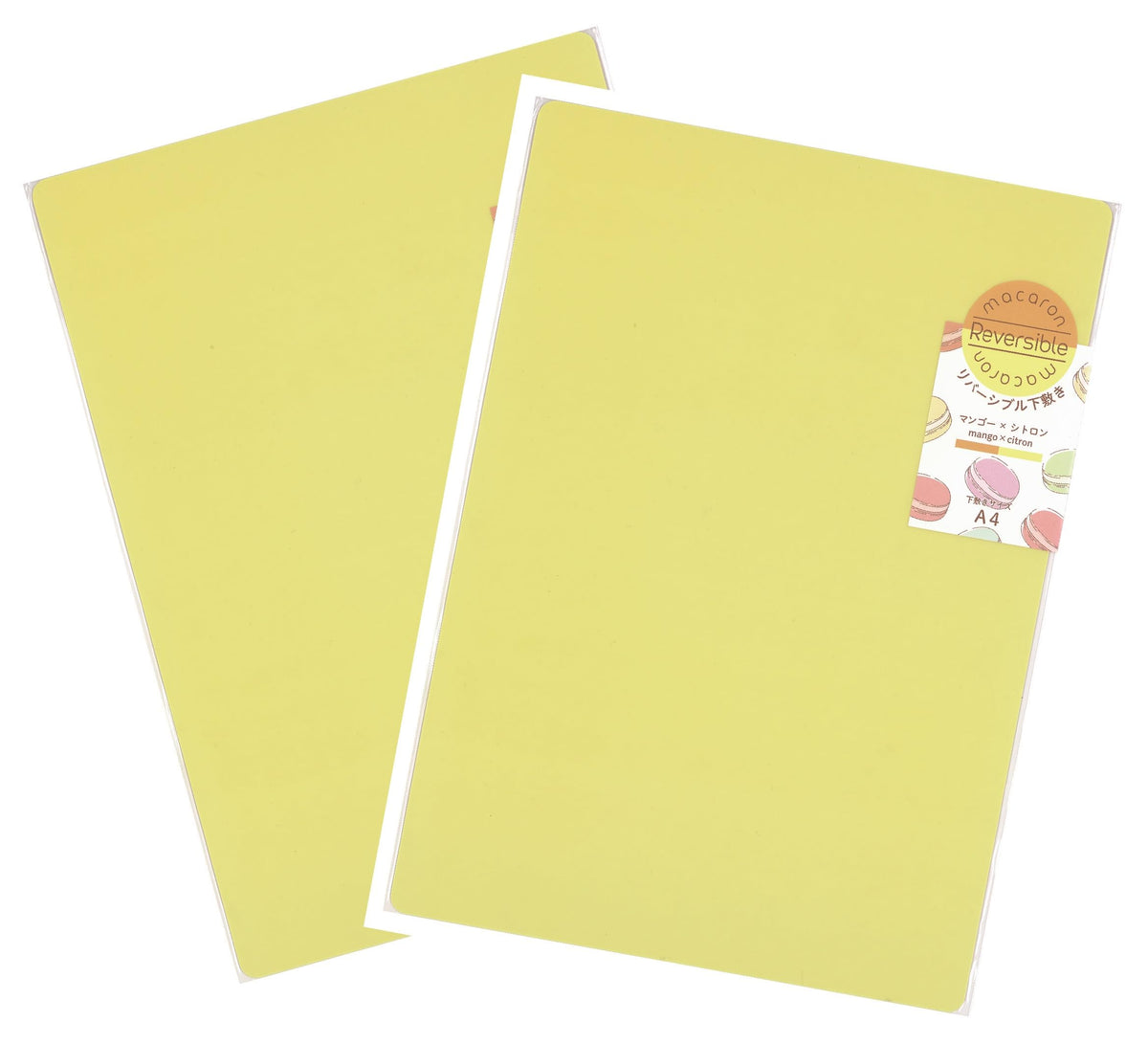 Nishi Kei M-20MC2 Reversible Shitajiki A4 2 Piece Mango Orange & Citron