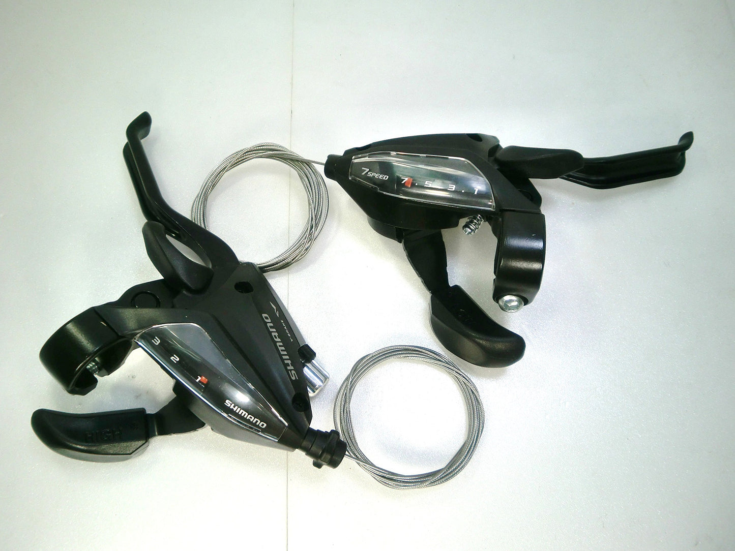 Shimano 2017 Brake/Shift Lever 3x7speed St – EF500 2 Finger Black Left and Right Set 602