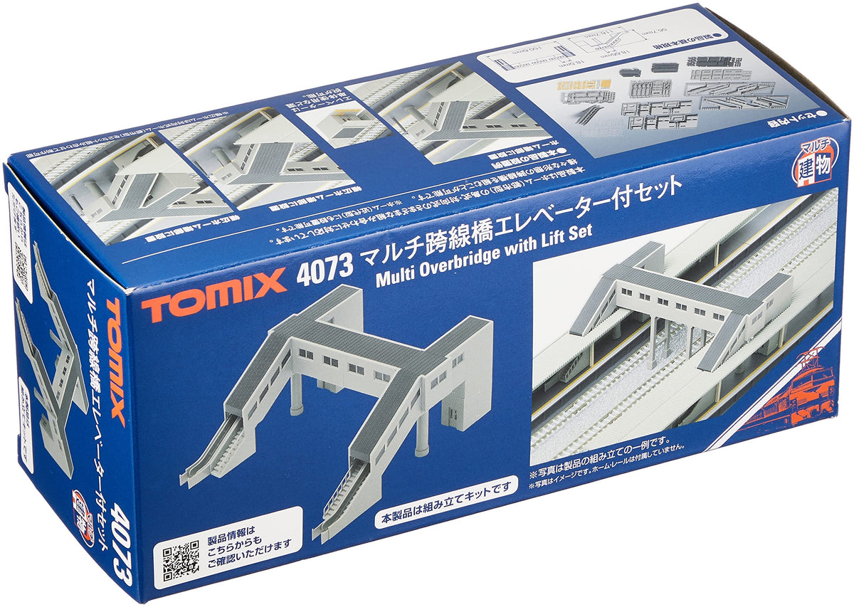 TOMYTEC 4073 N Gauge Multi-Overpass Elevator Set with Diorama Supplies
