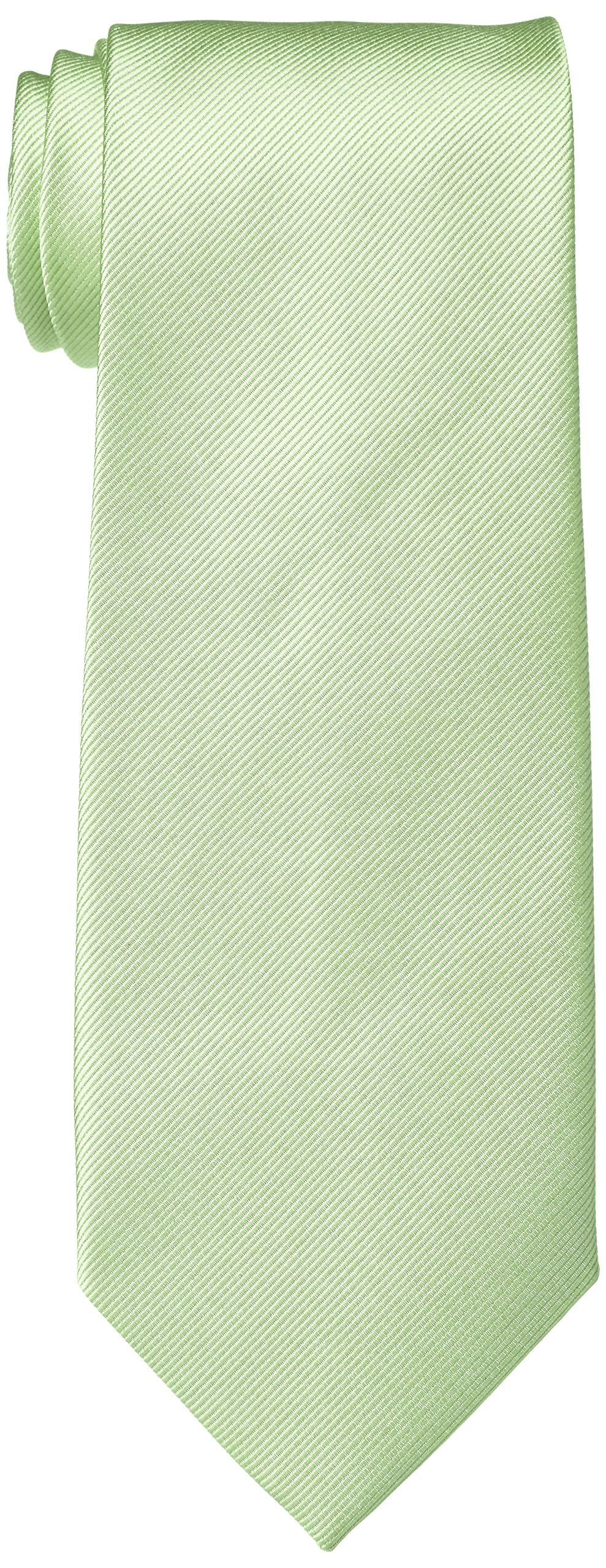 HYBRIDWORKS Micro Polyester Light Green Solid Formal Necktie