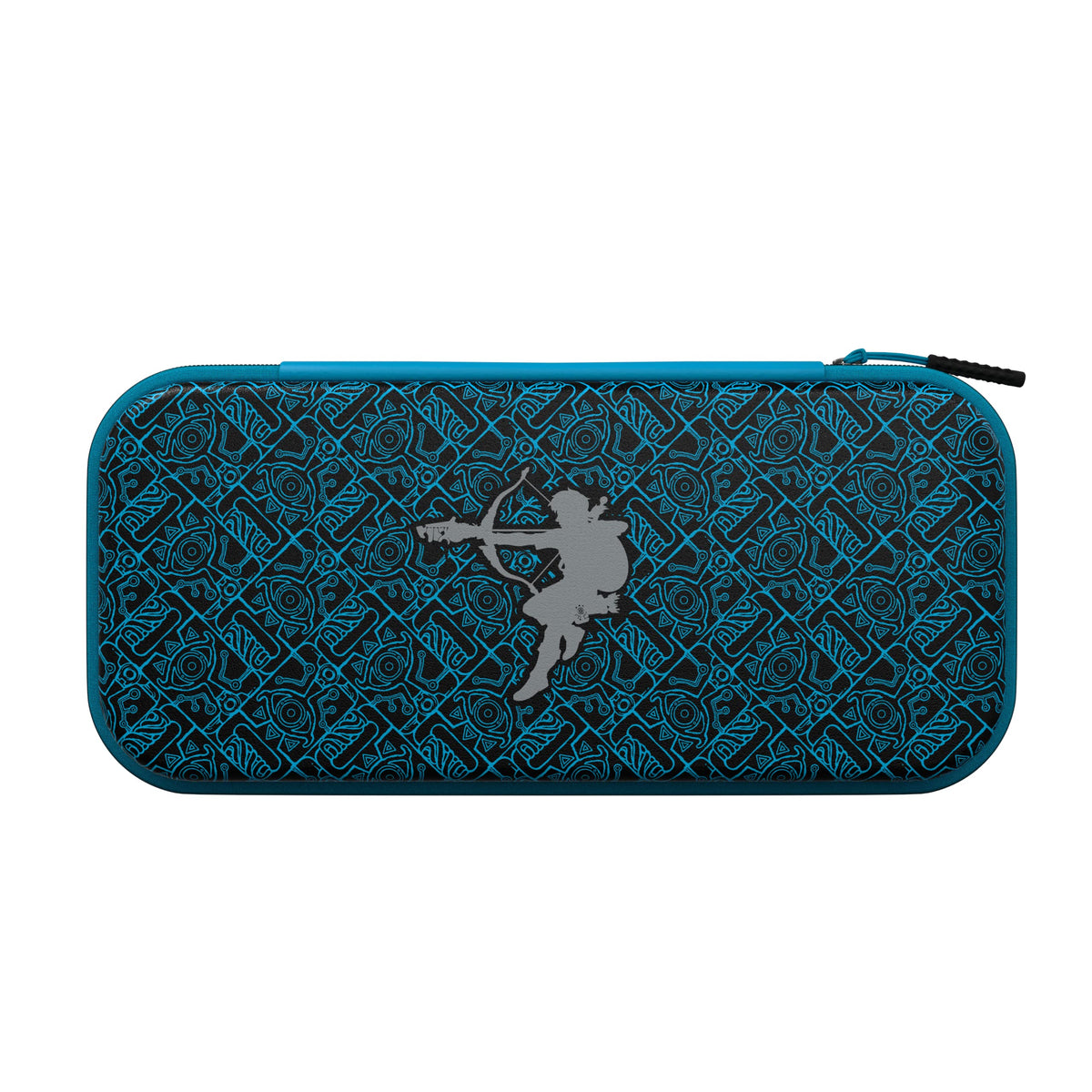 PDP Gaming Officially Licensed Nintendo Switch Slim Deluxe Travel Case - Switch OLED Protective Carrying Case and 14 game holder - Hardshell Protection - Protective Vegan Leather - (Sheikah Shoot)
