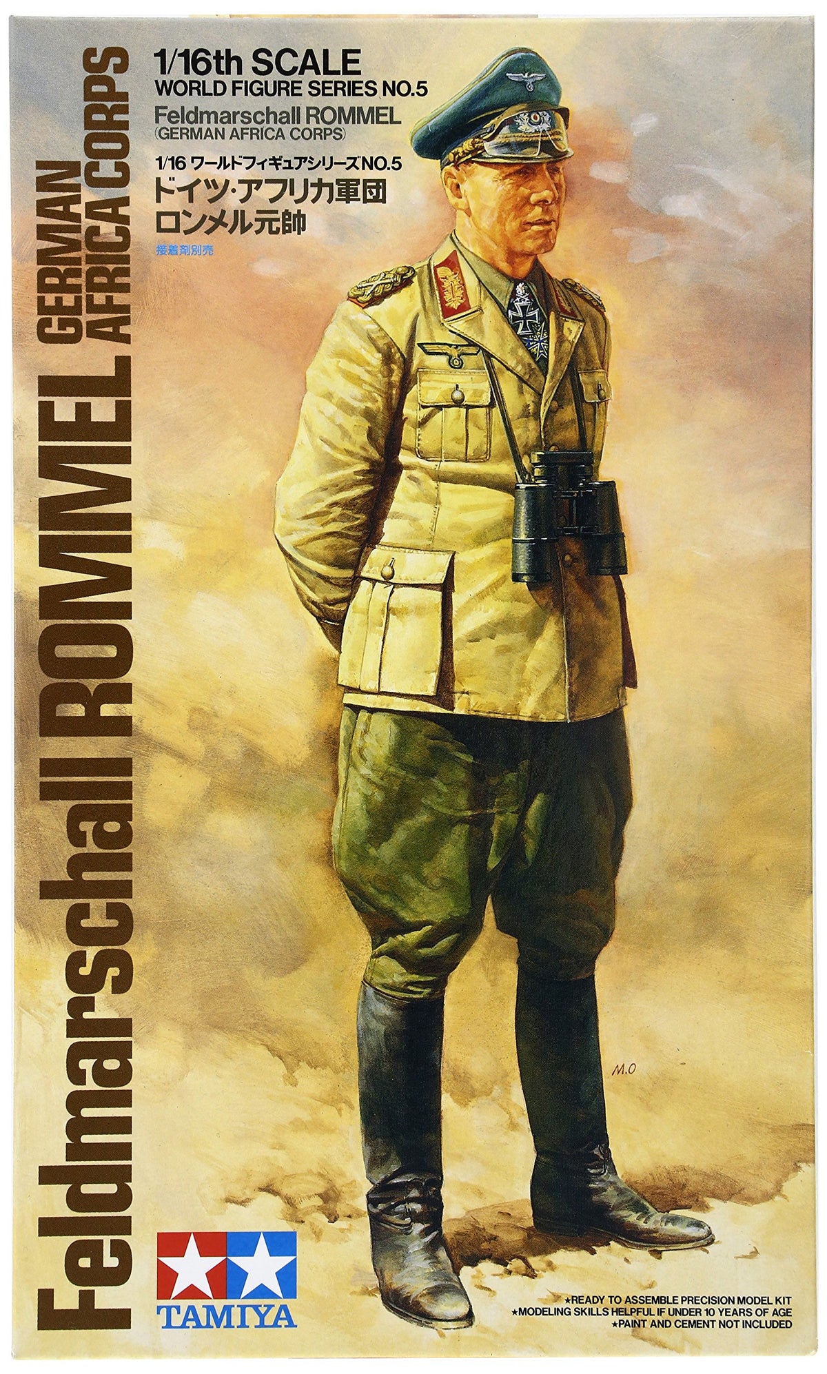 Tamiya 300036305-1:16 WWII Figure Field Marshal Rommel Africa, Medium