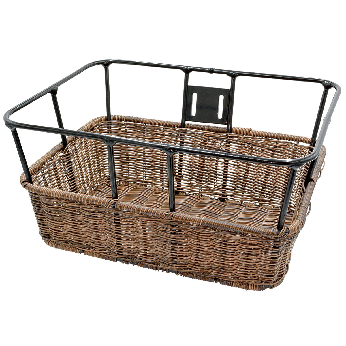 NOGUCHI Bicycle Basket [Rattan Style Square Basket] Brown Front Basket TB-88