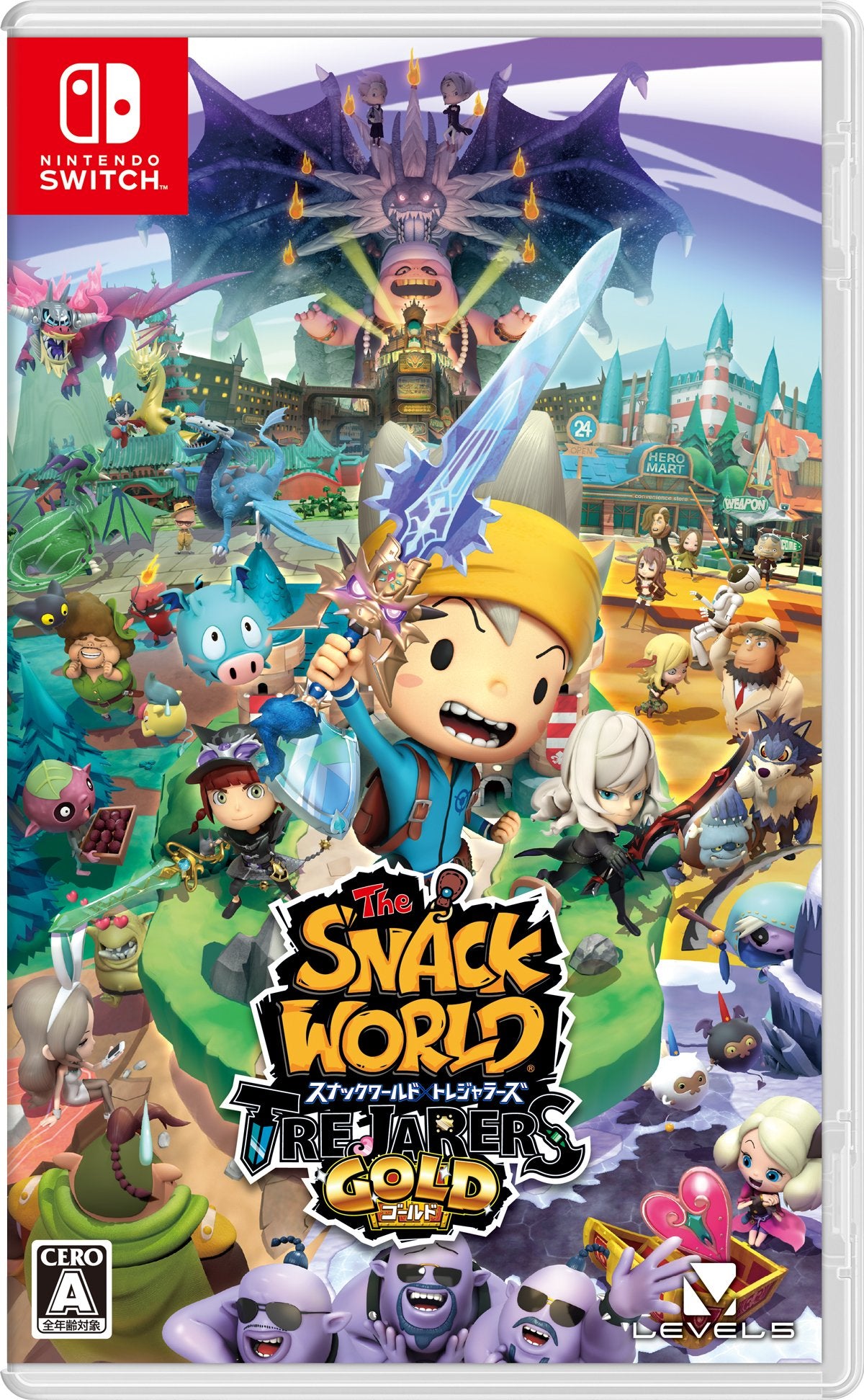 Level 5 The Snack World Trejarers Gold NINTENDO SWITCH JAPANESE IMPORT REGION FREE