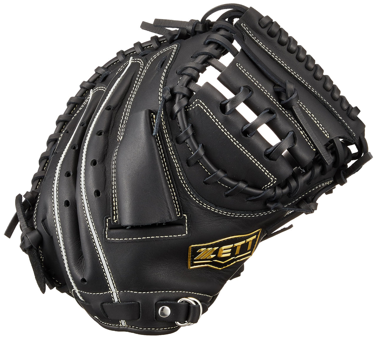 ZETT BJCB74412 Boys Baseball Catcher Mitt, Soft Steer, for Catchers, Right Throw