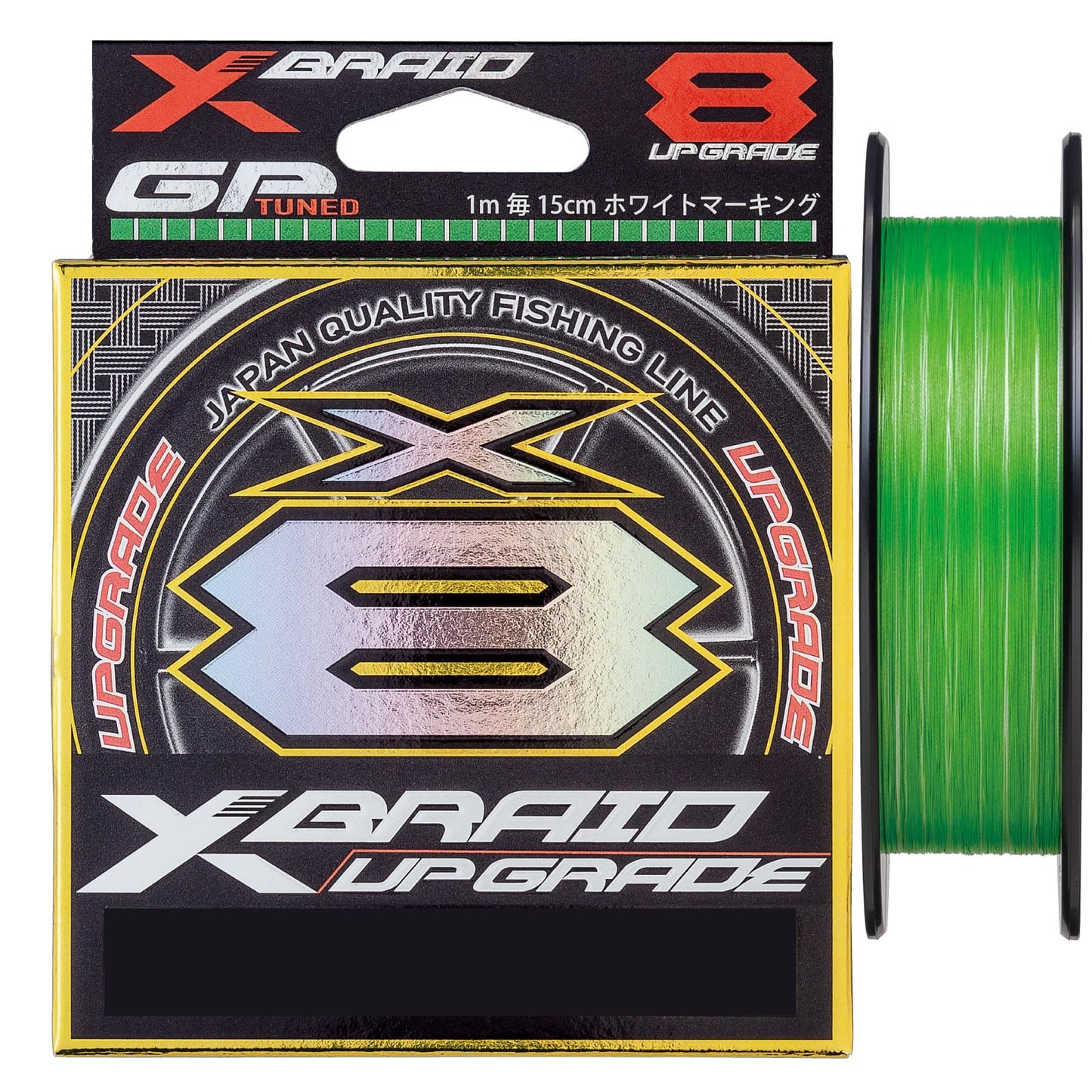 X-Braid Upgrade X8 150m No. 1.5 30lb Green 15cm Per Meter White Mark