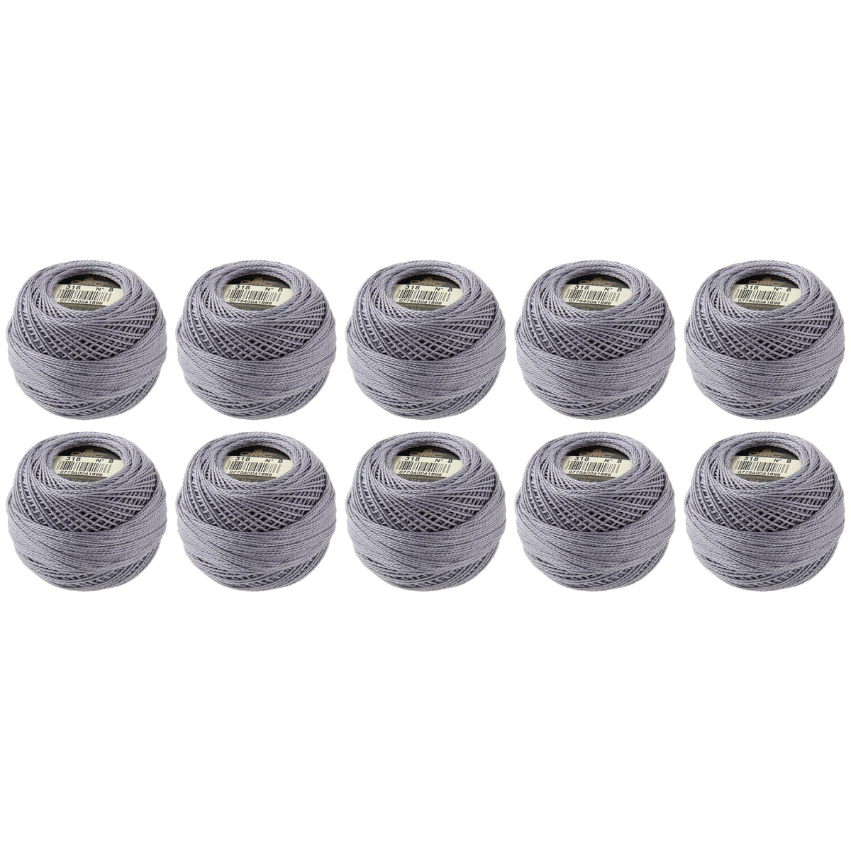 DMC Pearl Cotton Balls, Size 8, Light Steel Gray