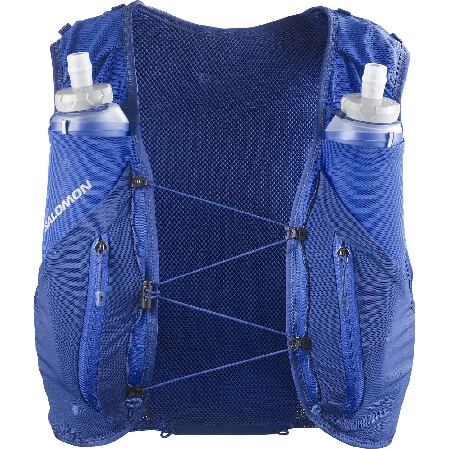 Salomon Unisex Advance Skin 12 | 12 Liter Hydration Trail Running Vest, Nautical Blue/Limoges, Small