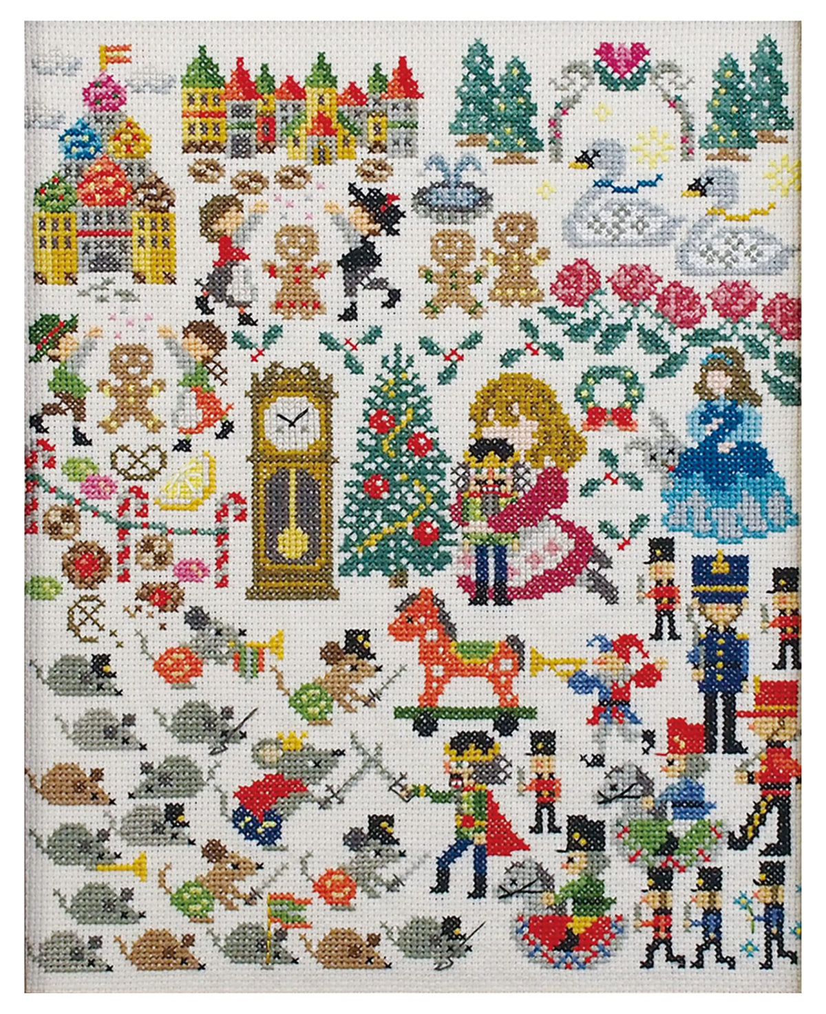 Olympus Embroidery Kit Cross Stitch Nostalgic Story Design by Nitka Nutcracker and Mouse King 7572 *Frame (Frame) w-59 Sold Separately