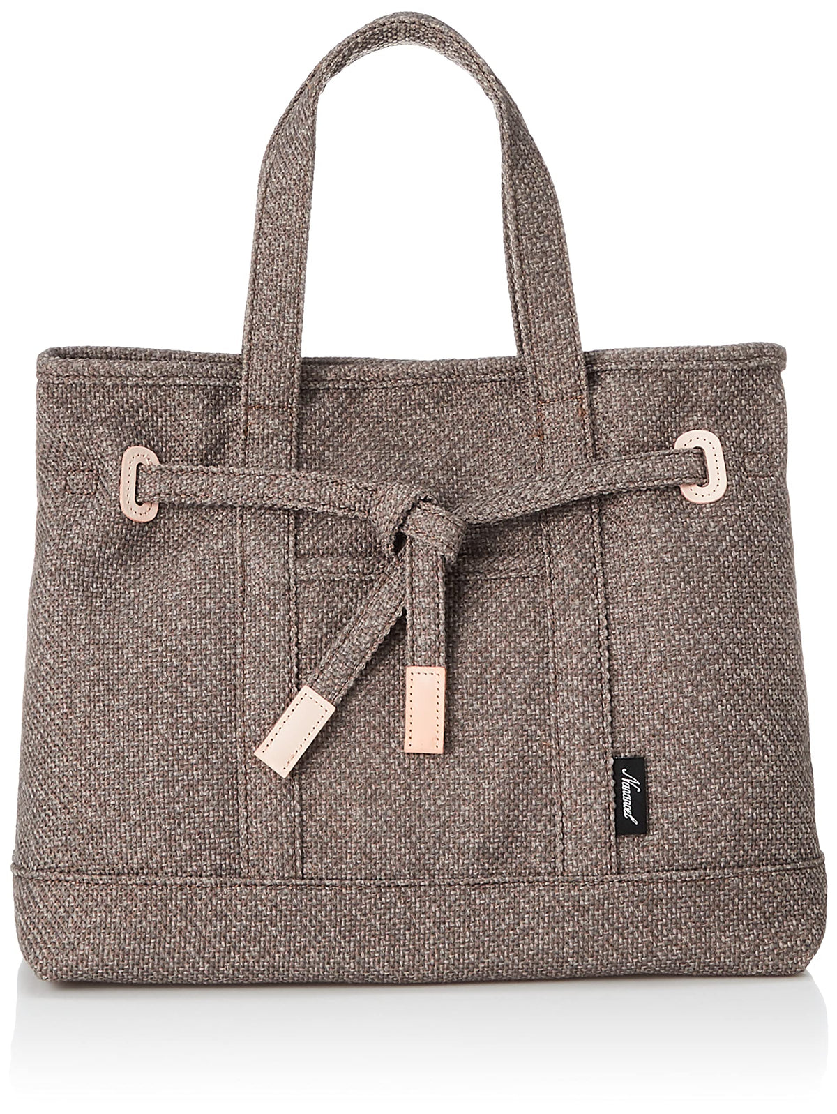 Nananoel Doris 2253311018 Women's Tote Bag, Knotted Belt Fabric, Tote Bag, A4 Compatible, Greige (395)