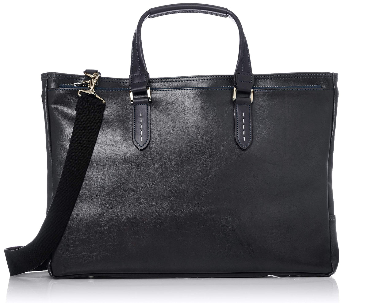 Kiwada Demonda Men's Business Tote Bag, Made in Toyooka City, Hyogo Prefecture, the Holy Land of Bags, Navy