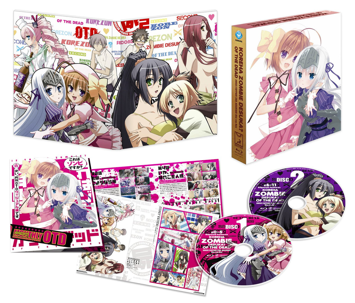 Animation - Kore Wa Zombie Desu Ka? Of The Dead Jinsei, Yappari Shanashi Da! Blu-Ray Box (2BDS) [Japan BD] KAXA-9817