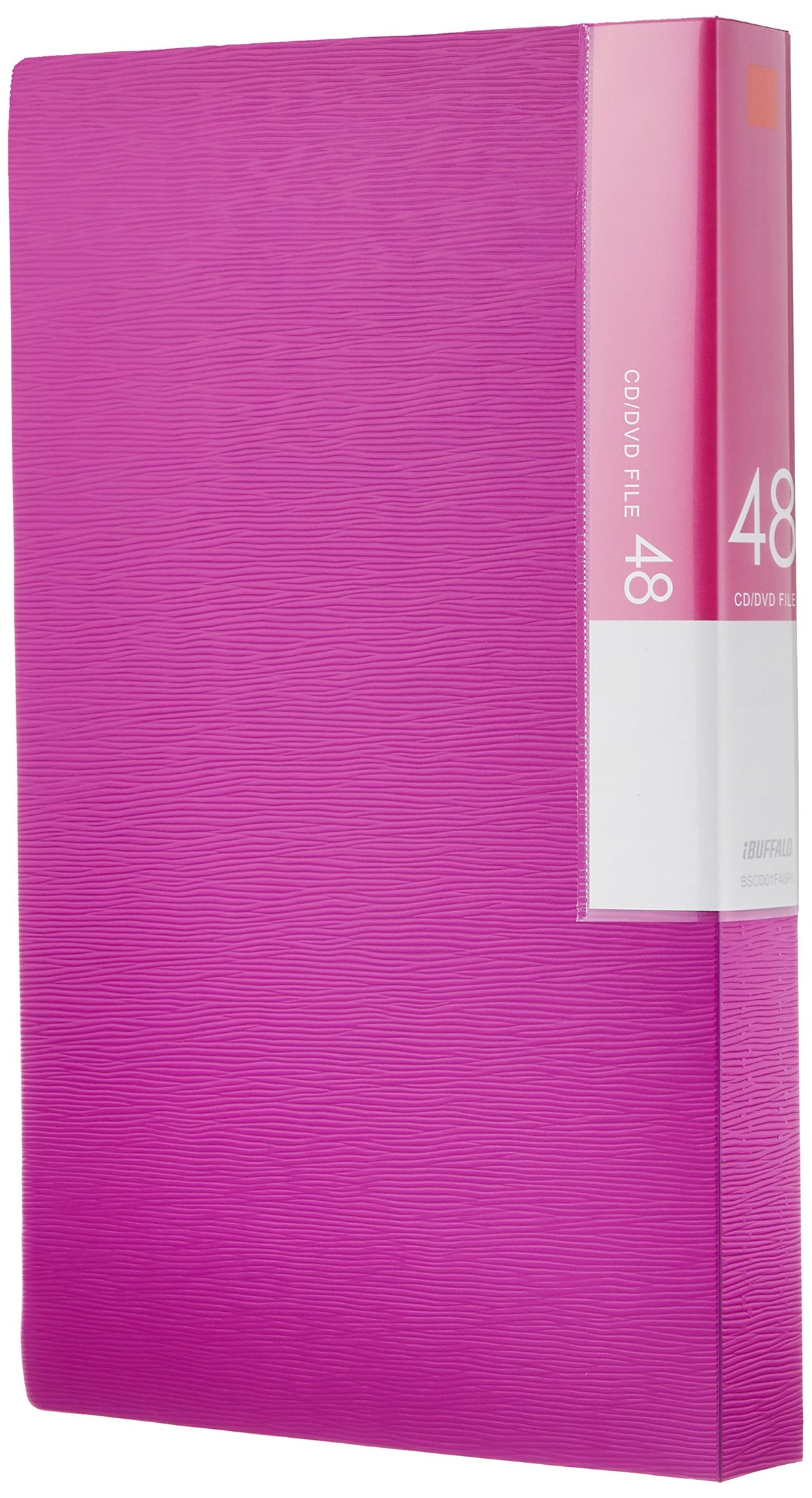 バッファロー Buffalo BSCD01F48PK CD & DVD File Case, Book Type, Holds 48 Sheets, Pink