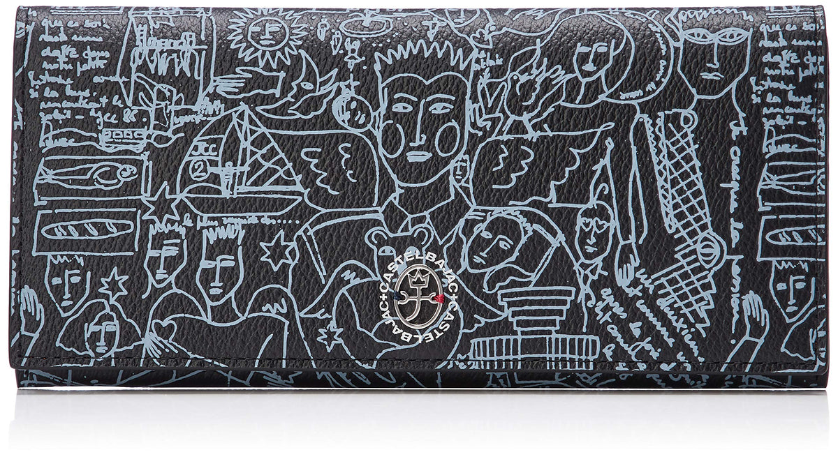 Castelbajac CB Garnier Men's Long Wallet, Black