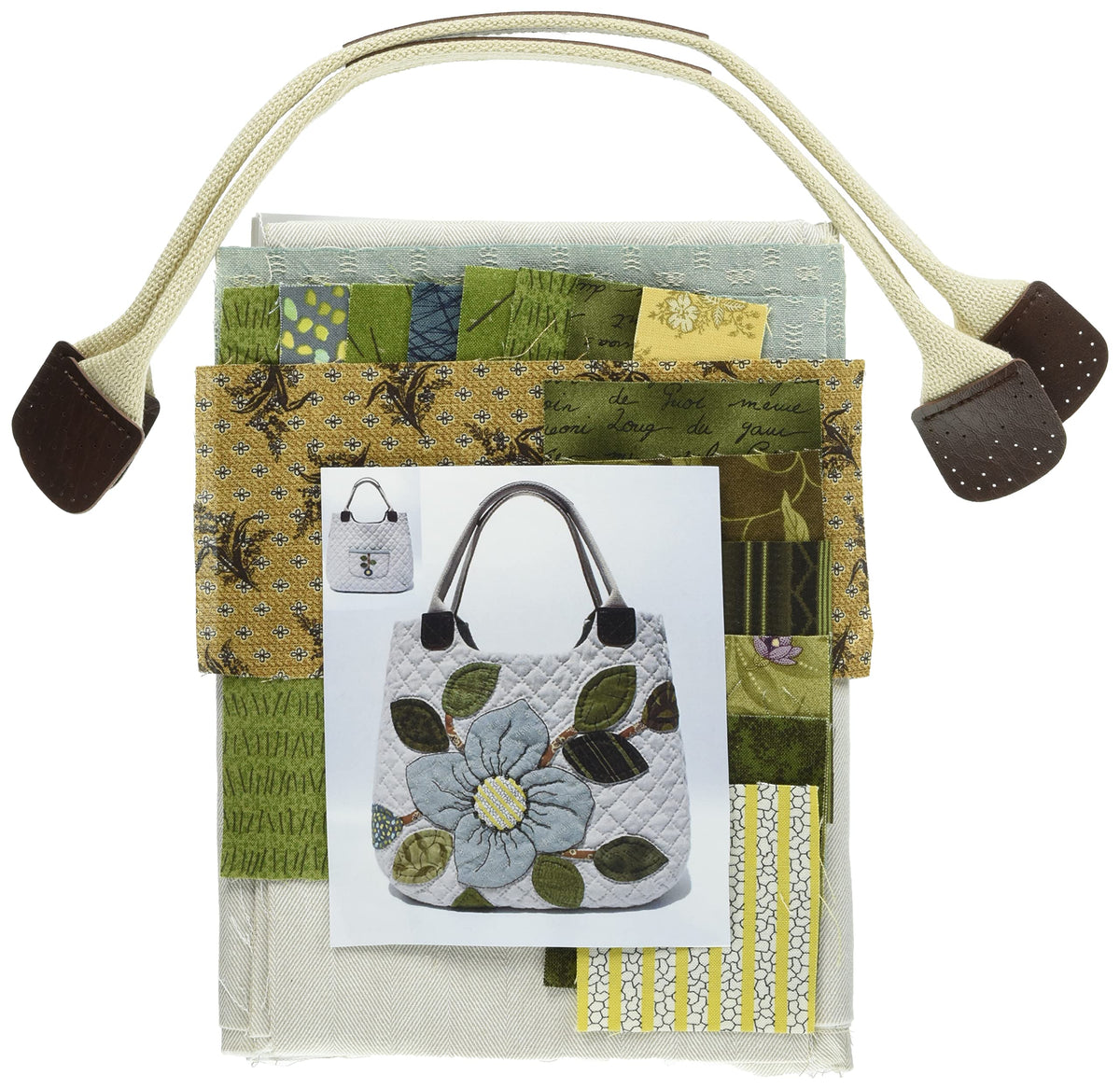 [Akemi Shibata Patchwork Kit] Large Flower Bag