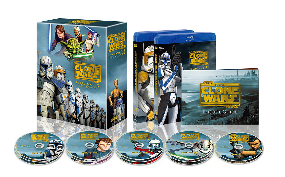 STAR WARS: The Clone Wars - Seasons 1-5 Complete Set (14 Discs) [Blu-ray]