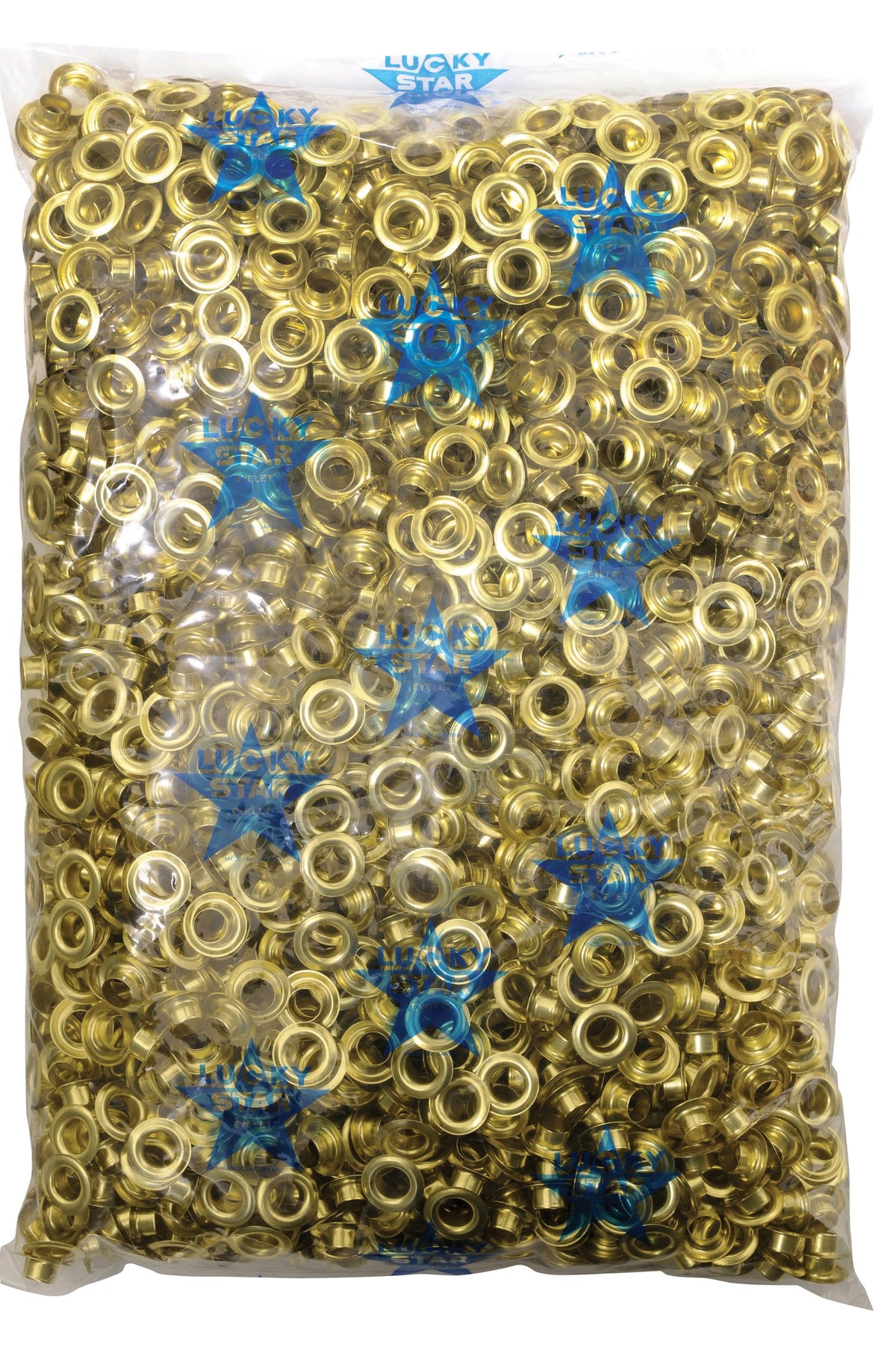 Ichinen Access FAMILY TOOL 51483 Grommets, Double Sided Grommets, 0.3 inches (8 mm) (#22), Brass, 2000 Pairs in Polybag