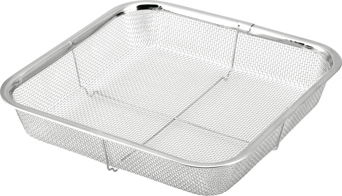 Minex Metal AMN02005 Stainless Steel Mini Square Colander, 8.7 inches (22 cm)