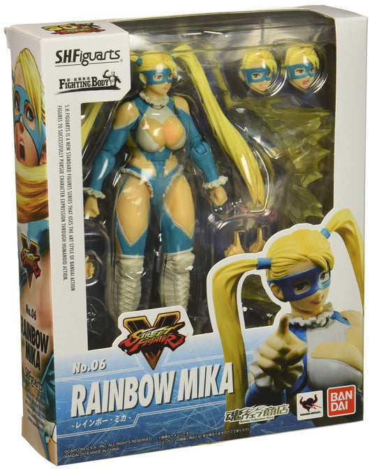 TAMASHII NATIONS Bandai S.H. Figuarts Rainbow Mika Street Fighter V Action Figure