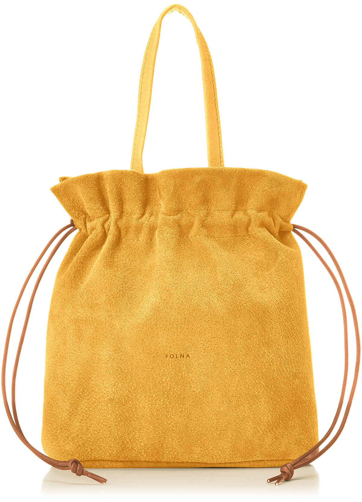 Forna PIG Suede Tote Bag, Women's, Mustard