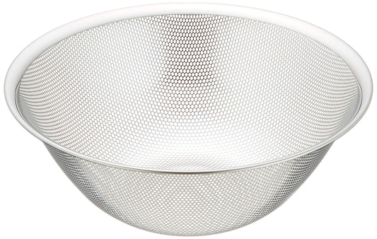 Sori Yanagi Sori Yanagi Punching Strainer for Better Drainage and Easy to Clean, Tsubamesanjo Stainless Steel Strainer, 10.6 inches (27 cm), 1 Plate is Punched for Better Drainage and Clogging,