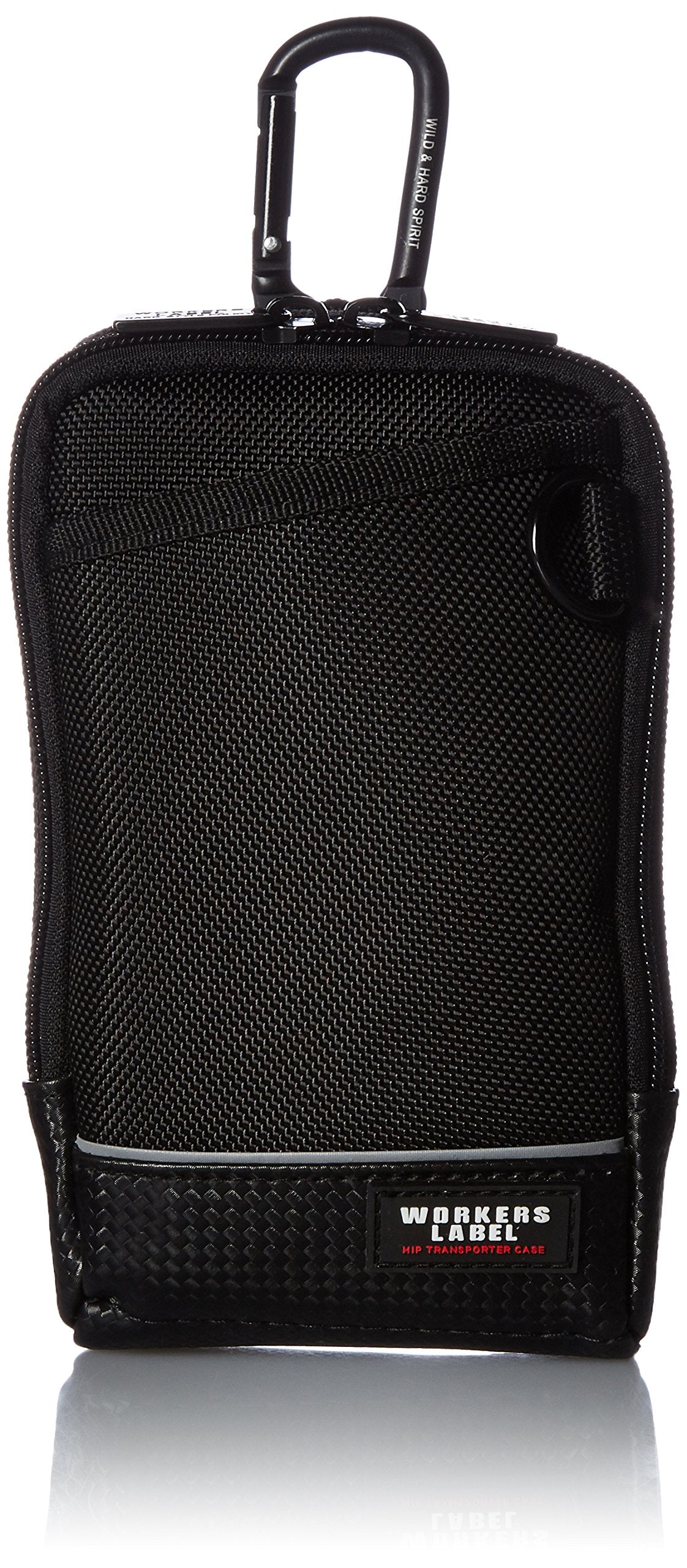 [ボウケンクラブ] ポーチ 反射ライン付き小物ケース RF-101, black (black 19-3911tcx)