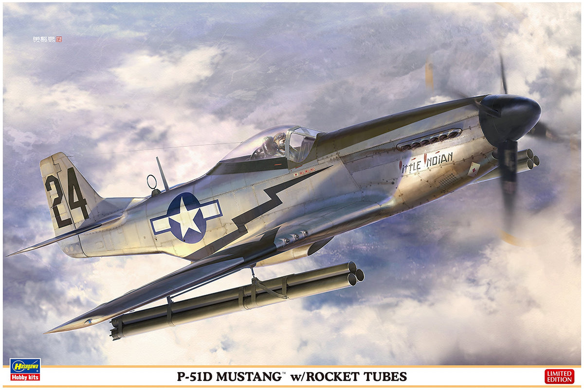 Hasegawa HST08244 1:32 Scale P-51D Mustang with Rocket Tubes Model Building Kits