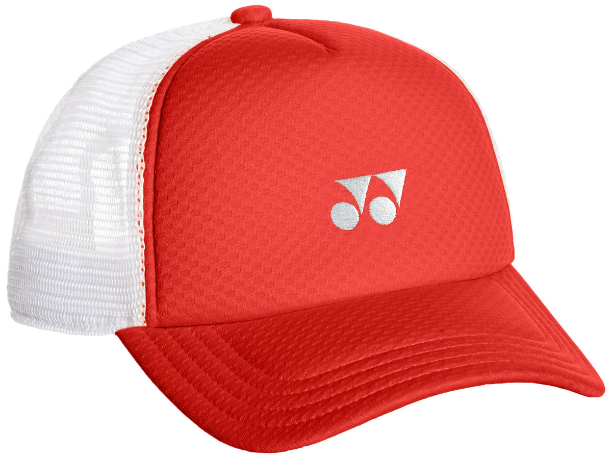 Yonex 40007 Tennis Wear, Mesh Cap, Unisex, red, One Size