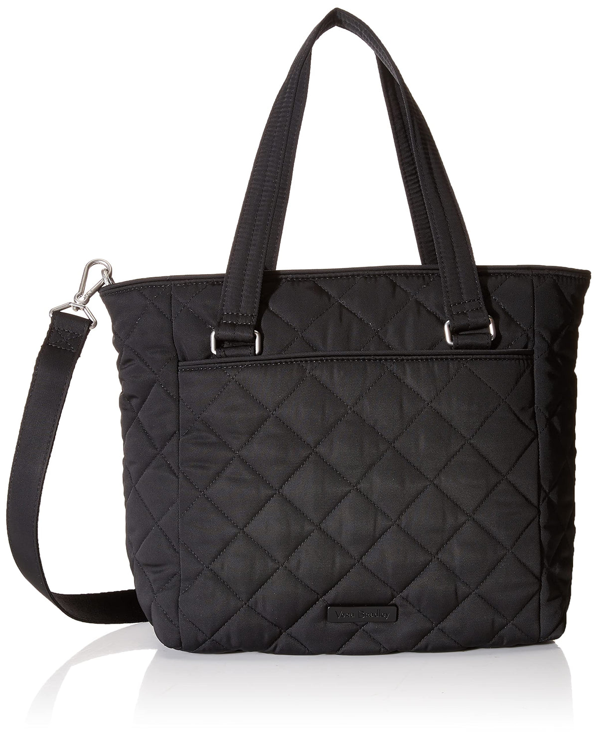 Vera Bradley Women's Performance Twill Multi-Strap Shoulder Satchel Purse, Black, One Size