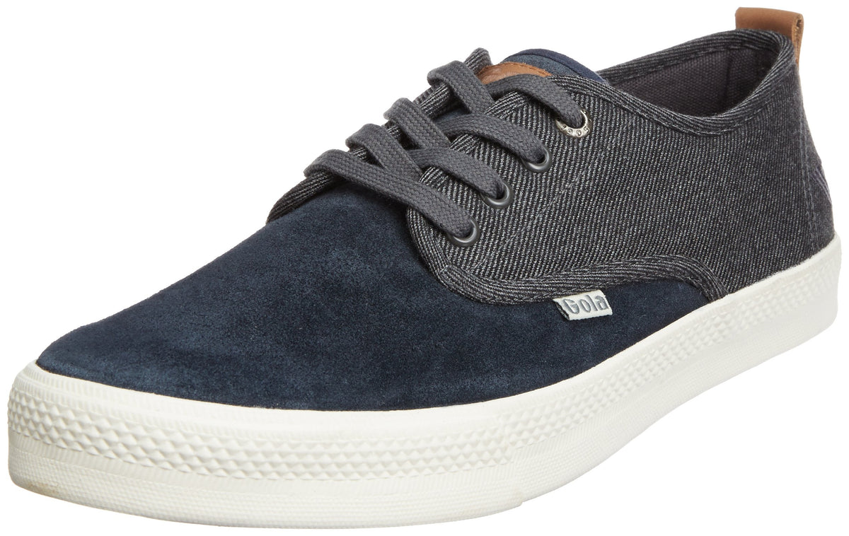 Gola Men's Falcon Tweed Mix Fashion Sneaker,Dark Grey Tweed/Navy,12 M US